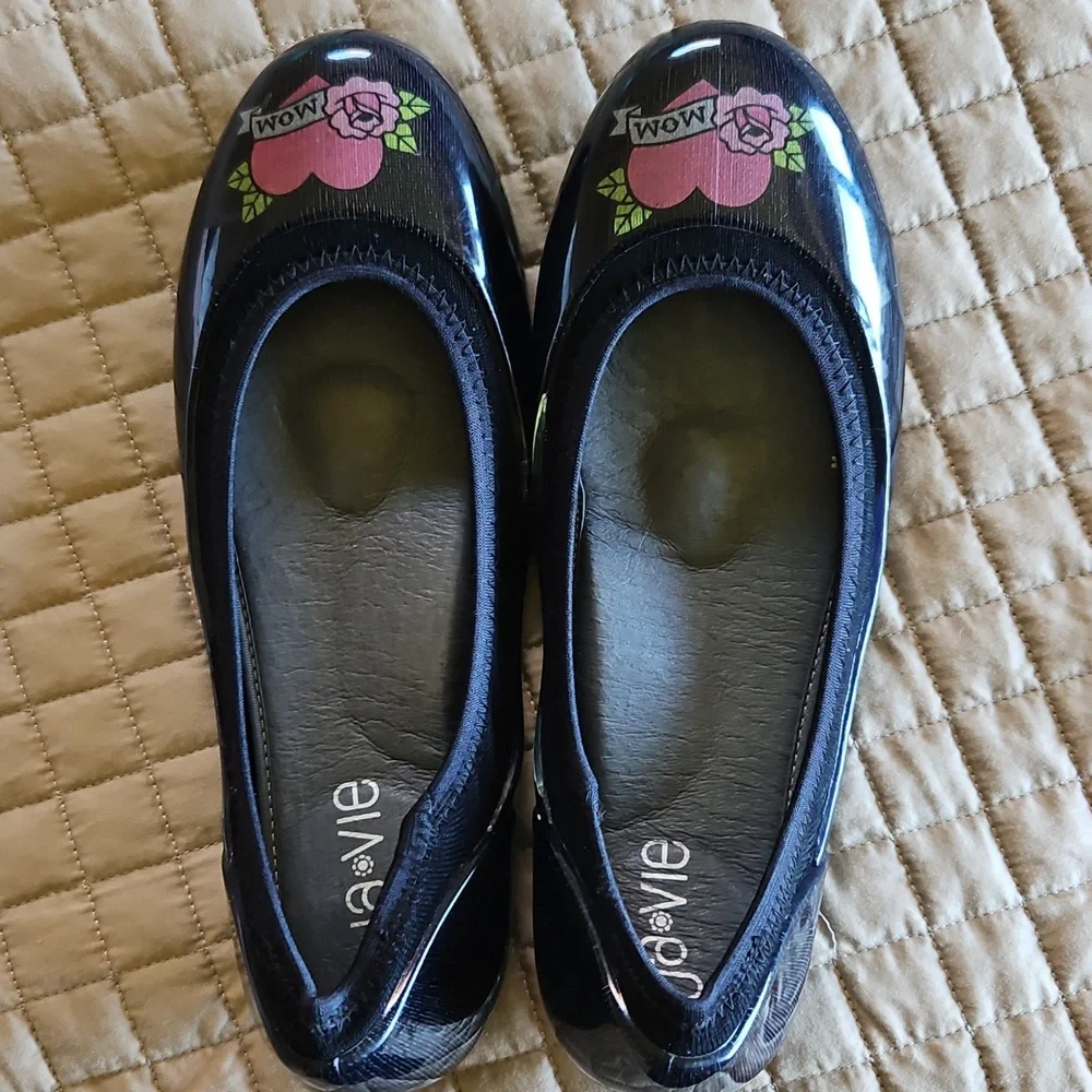 NWOT Ja-vie Women's Tattoo Jelly Flat Shoes Mom Banner Tattoo Sz: 8 (EU … - Picture 7 of 10